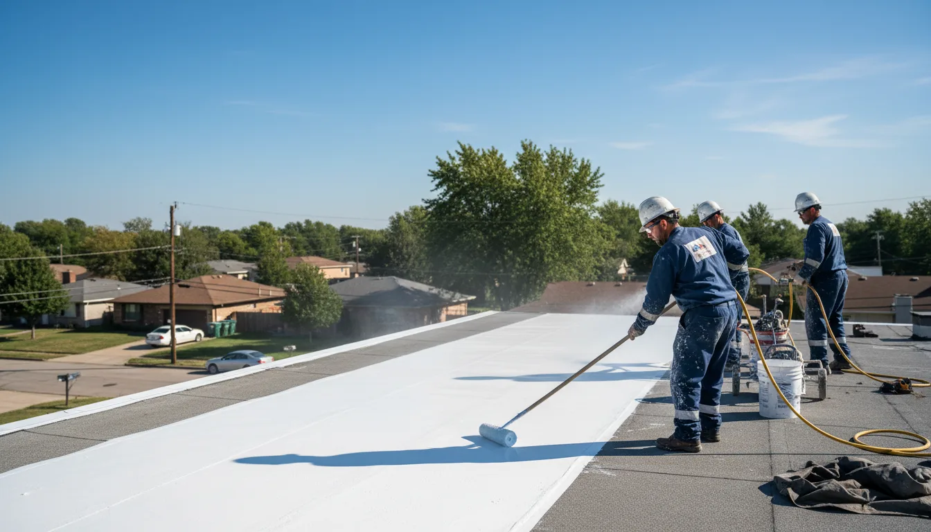 Commercial roof coating in Gibson, NC near me